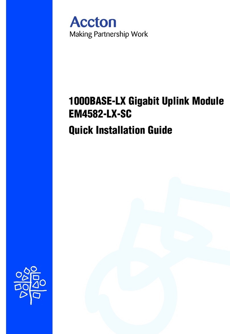 Accton Technology 1000BASE-LX Quick installation guide