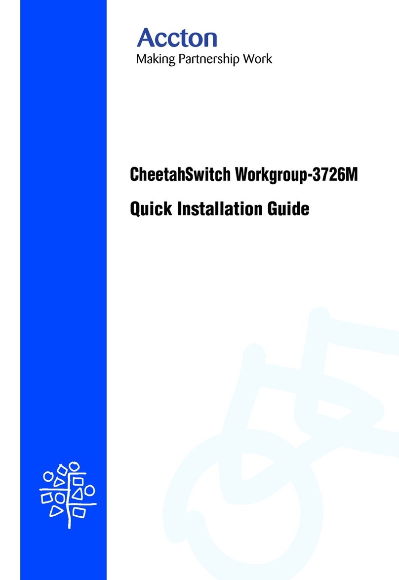 Accton Technology CheetahSwitch Workgroup-3726M Quick installation guide