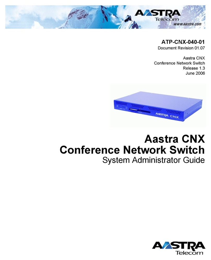 Aastra ATP-CNX-040-01 Administrator's guide Aastra ATP-CNX-040-01 Administrator's guide
