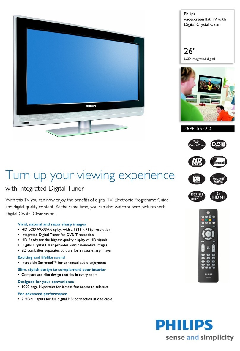 Philips 26PFL5522D - annexe 2 Specifications