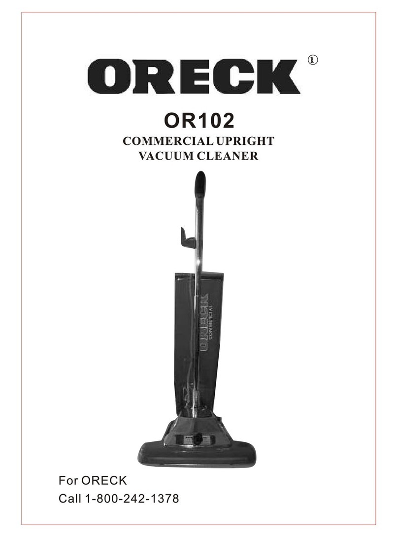Oreck OR102 User manual