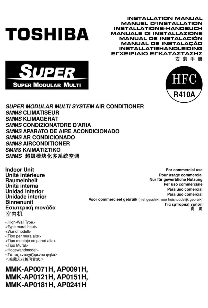 Toshiba MMK-AP0071H installation manual Toshiba MMK-AP0071H installation manual