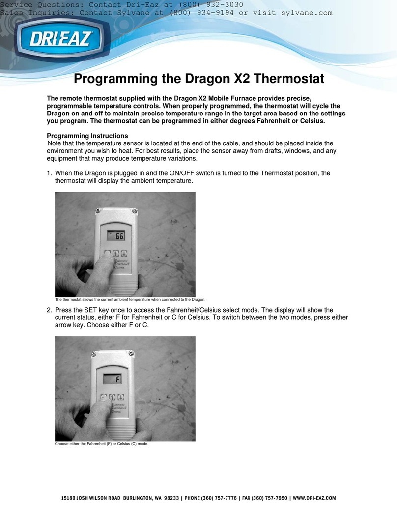 Drieaz Dragon X2 Programming guide