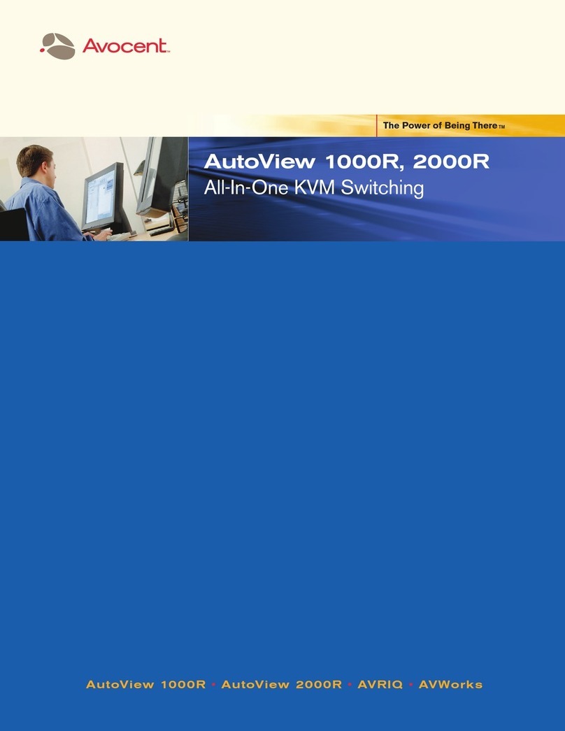 Avocent AutoView 1000R Brochure & specs