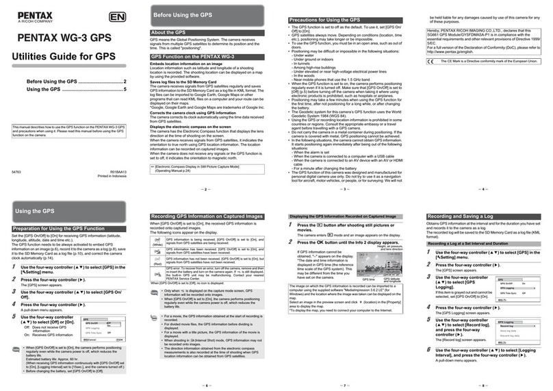 Pentax WG-3 GPS Guide