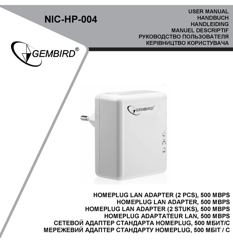 Gembird NIC-HP-004 user manual