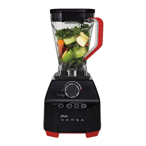 Oster VERSA PERFORMANCE BLENDER user manual