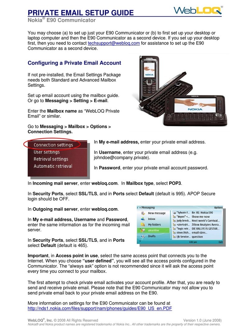 Nokia E90 Communicator User manual