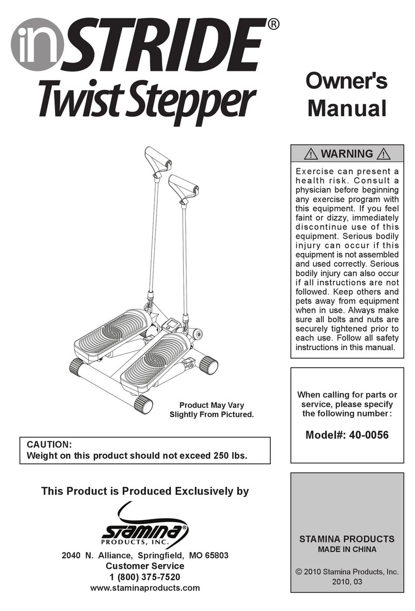 Stamina inSTRIDE Twist Stepper User manual Stamina inSTRIDE Twist Stepper User manual