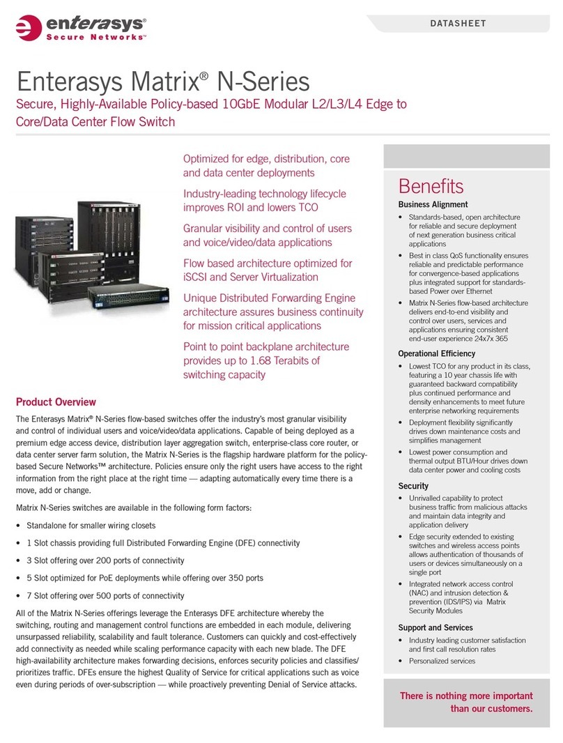 Enterasys Matrix N1 datasheet