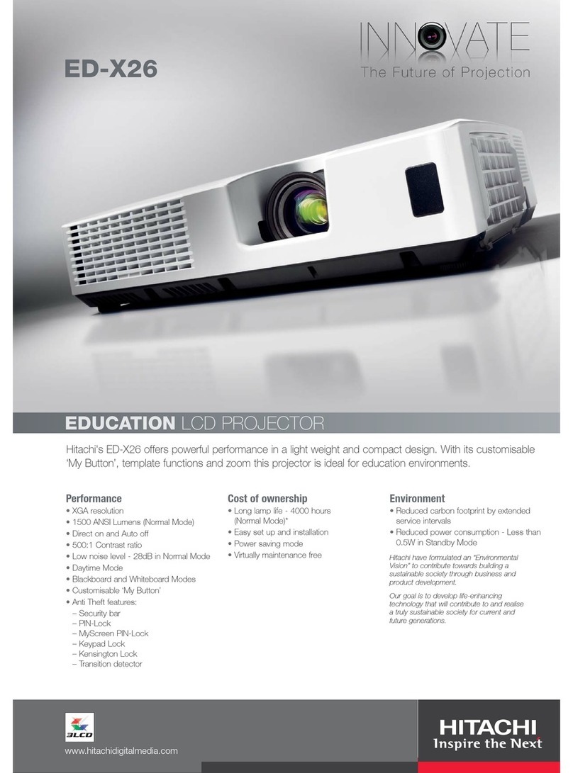 Hitachi Innovate ED-X26 Technical specifications