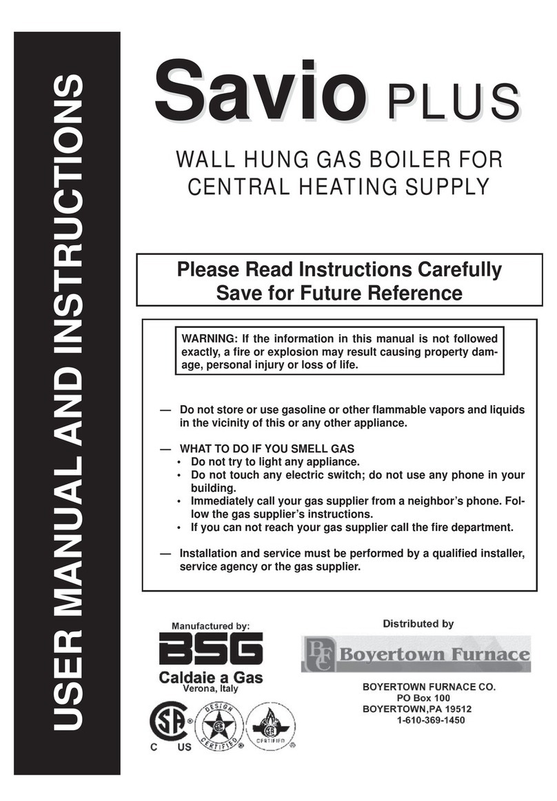 Boyertown Furnace Savio PLUS Manual