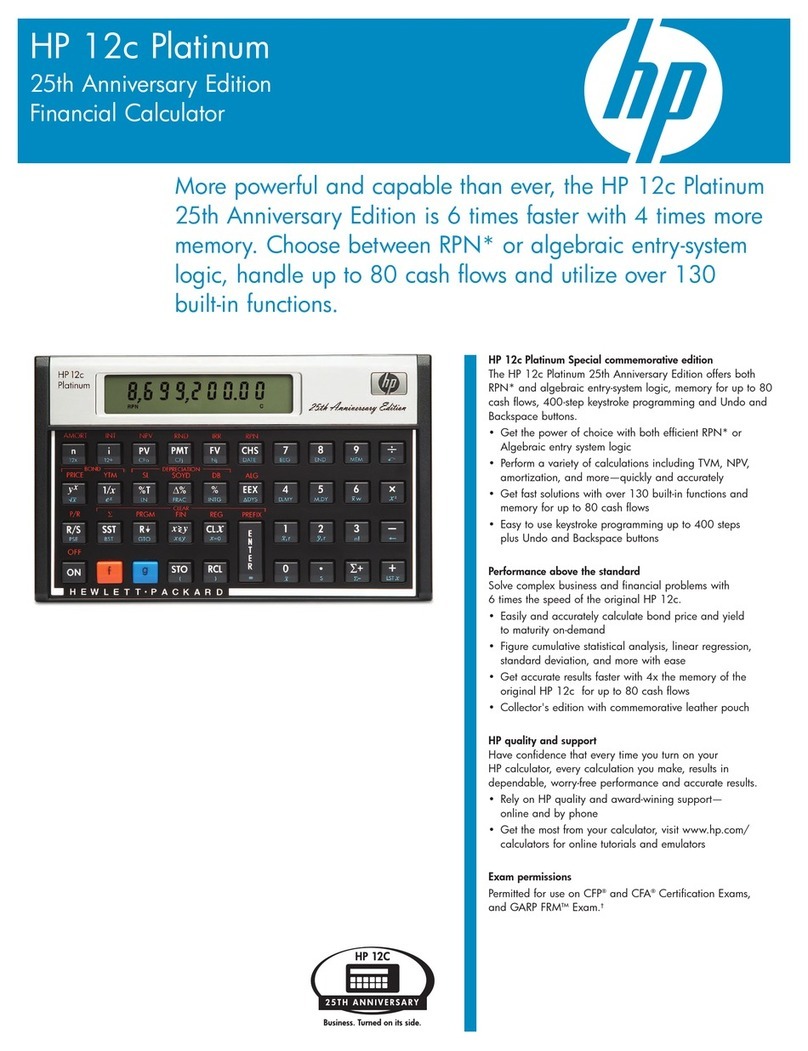 HP 12C User manual