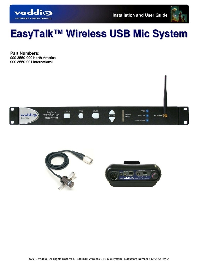 VADDIO EasyTalk User manual
