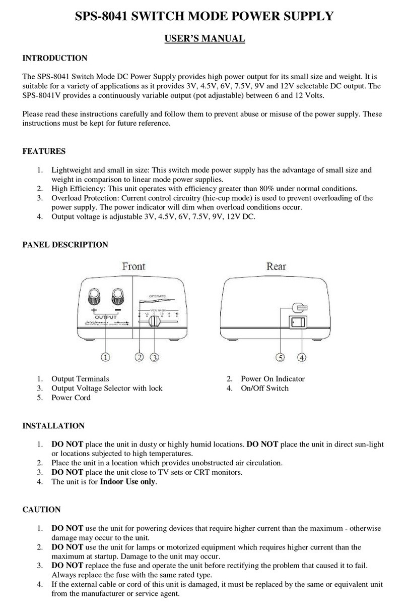 Procon SPS-8041 user manual