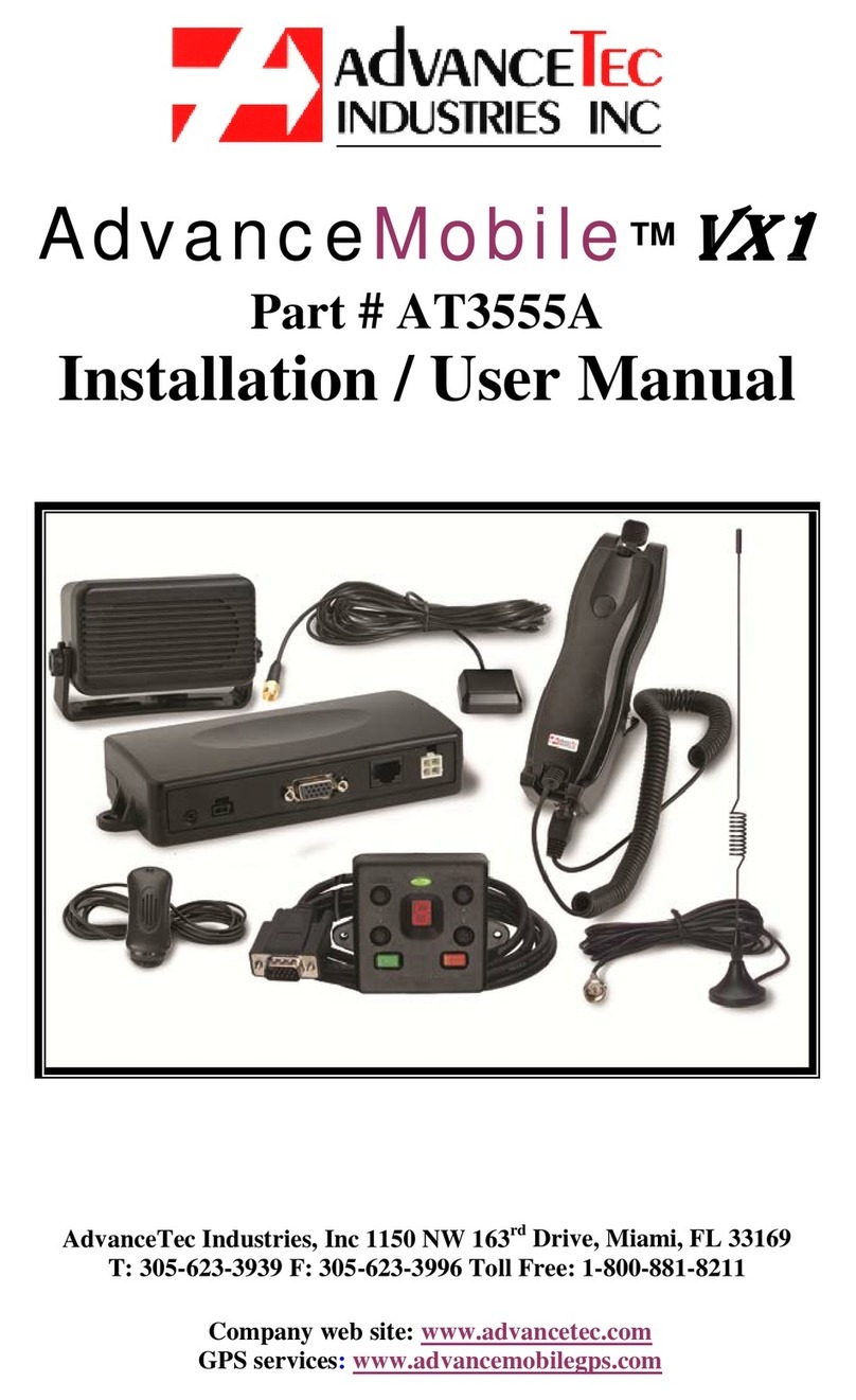 AdvanceTec AdvanceMobile VX1 Installation & user manual
