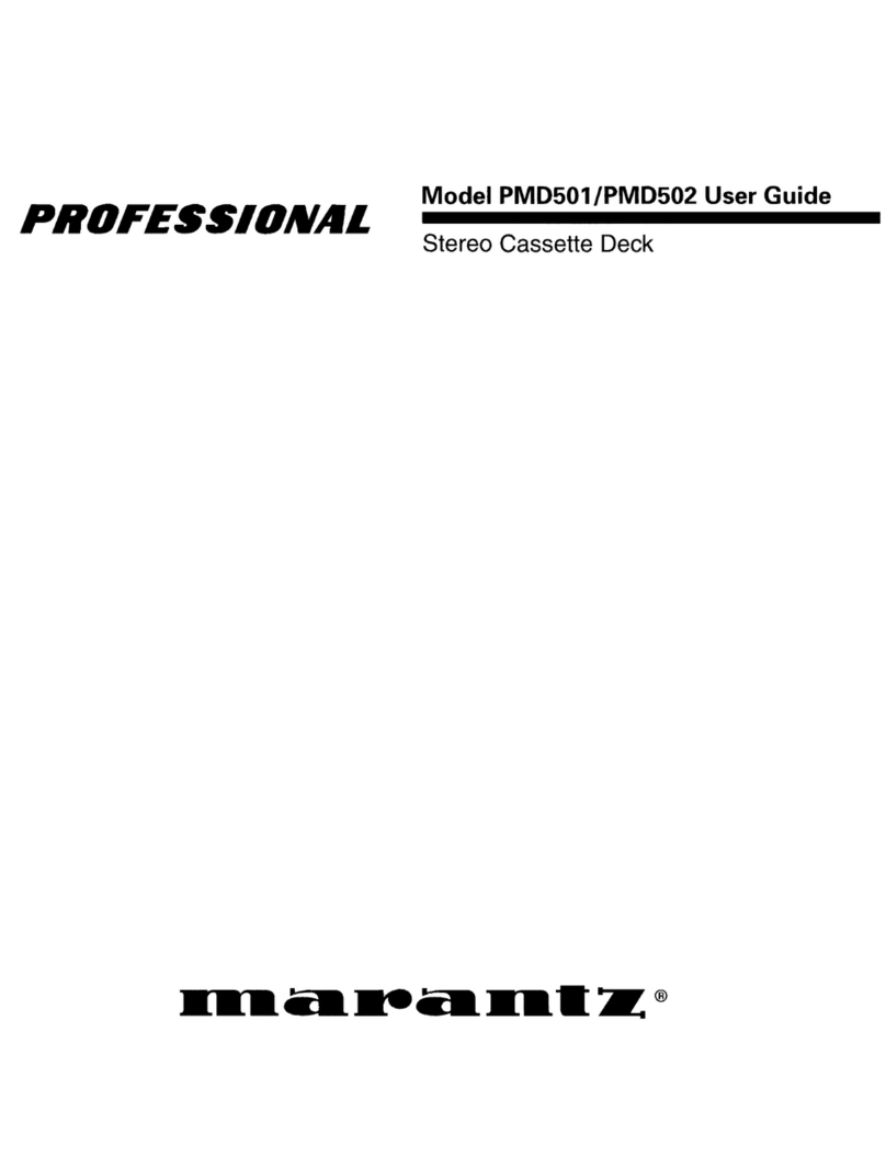 Marantz PMD501 user guide