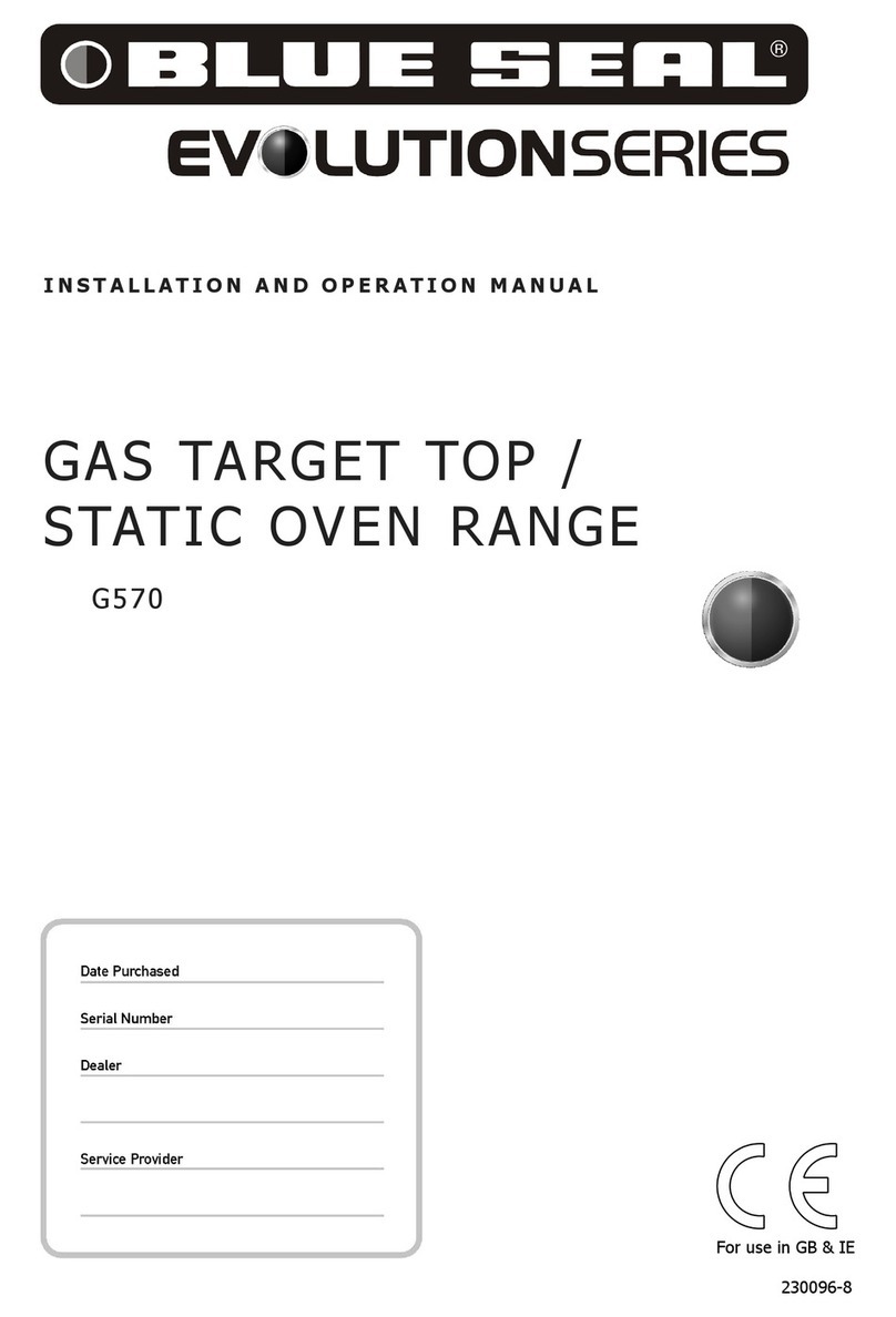 Blue Seal Evolution G570 Installation and operation manual
