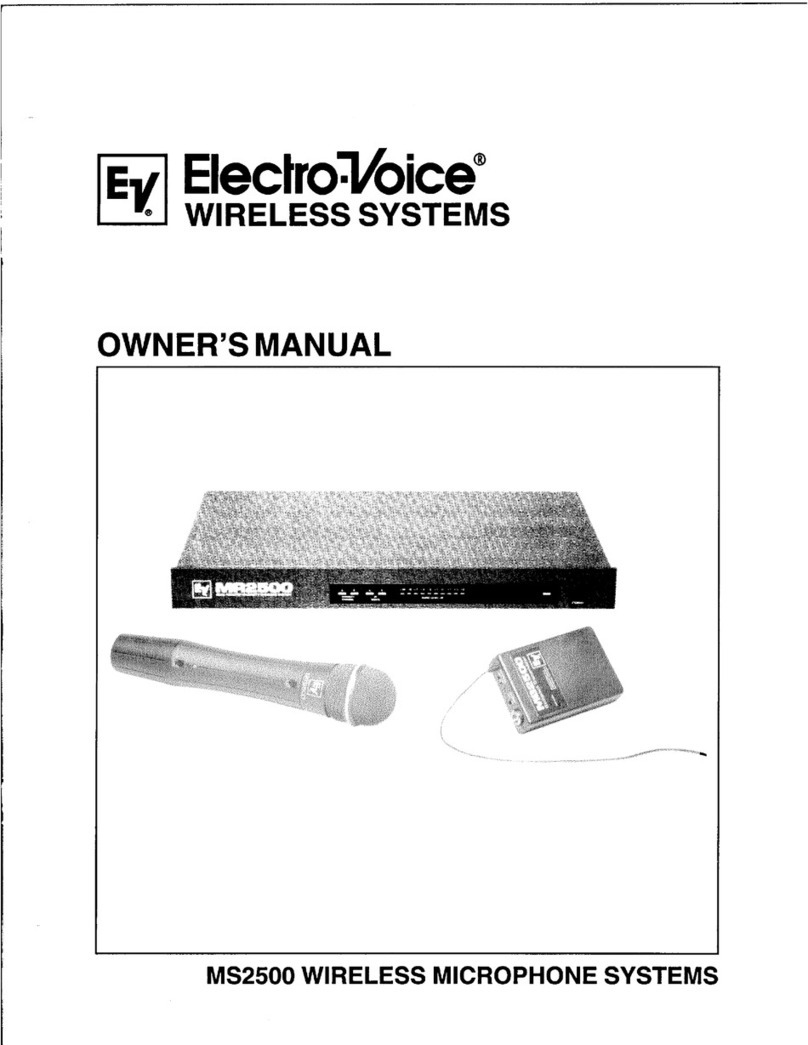 Electro-Voice MS2500 User manual Electro-Voice MS2500 User manual