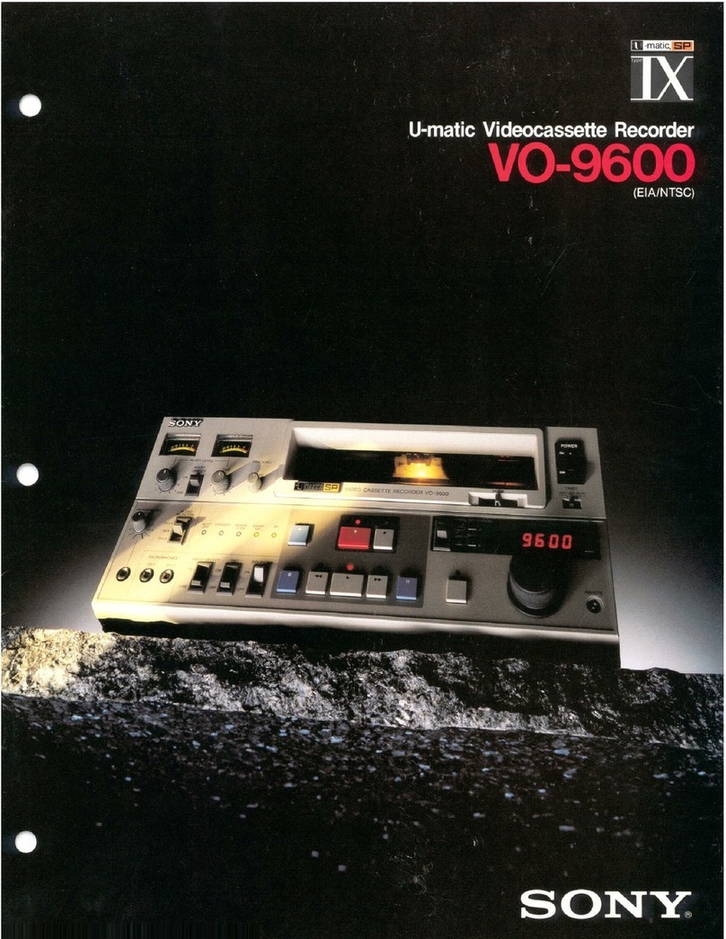 Sony VO-9600 User manual