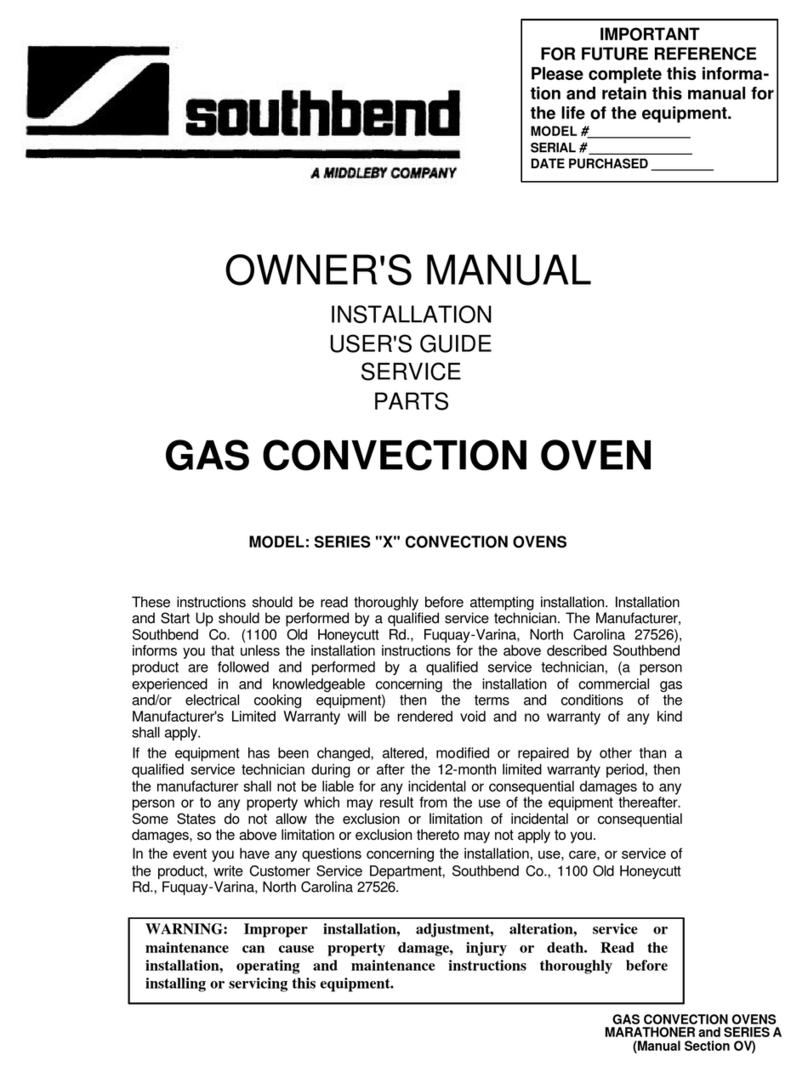 Southbend X Series Operation manual