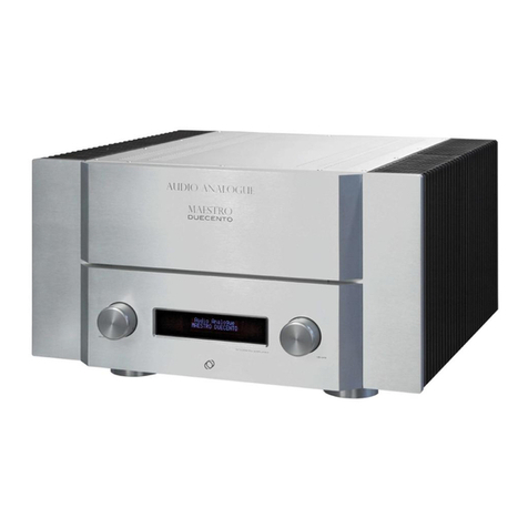 Audio Analogue MAESTRO DUECENTO User manual