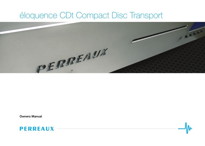 Perreaux eloquence CDt User manual