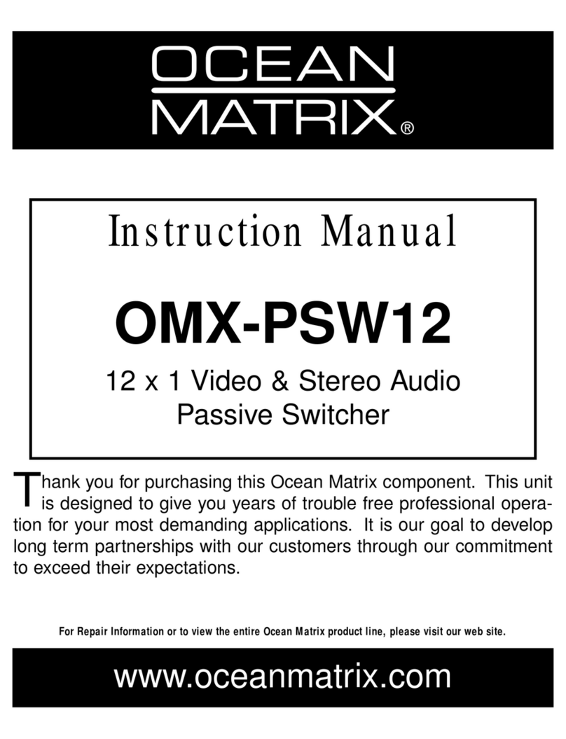 Ocean Matrix OMX-PSW12 User manual Ocean Matrix OMX-PSW12 User manual