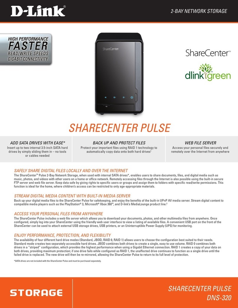D-Link ShareCenter Pulse DNS-320 User manual D-Link ShareCenter Pulse DNS-320 User manual