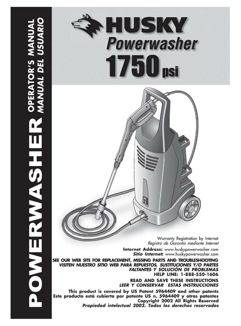 Husky POWERWASHER 1750 US installation guide