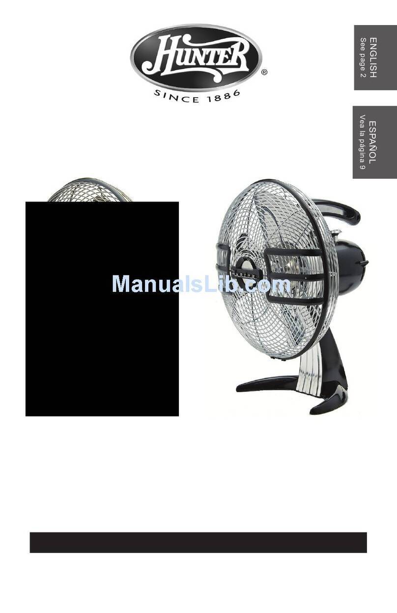 Hunter HERITAGE fan User manual