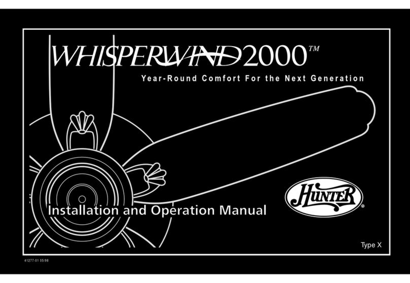 Hunter WHISPERWIND2000 User manual