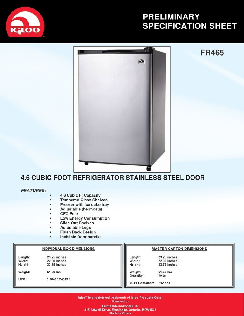 Igloo fr465 Specification sheet
