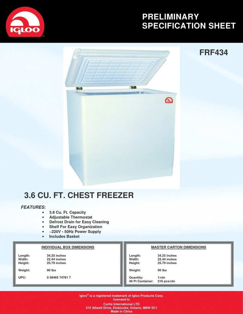 Igloo FRF434 User manual