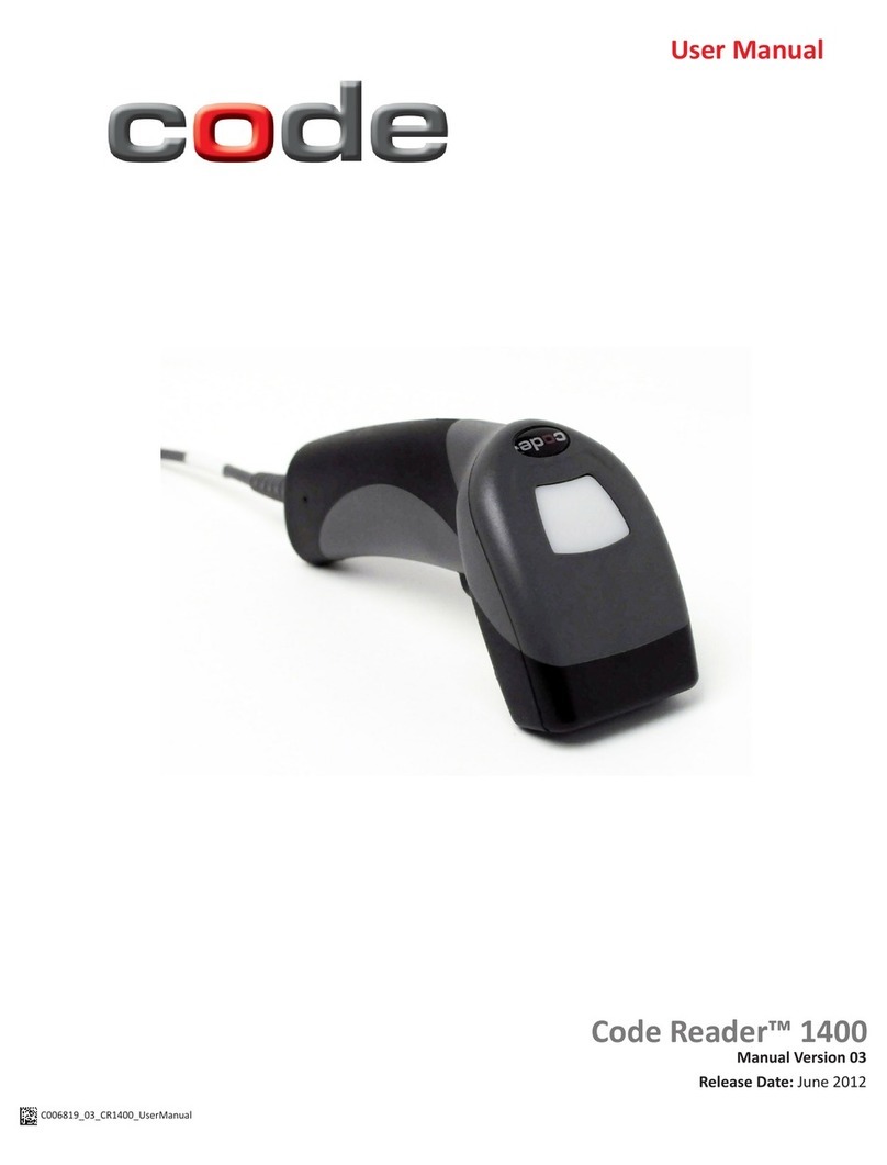 Code Code Reader 1400 User manual