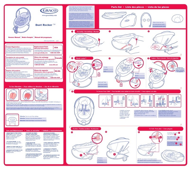 Graco Duet Rocker User manual