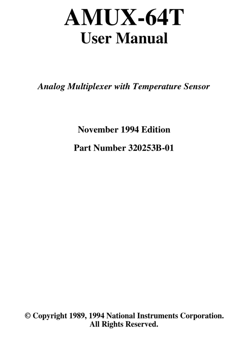 National Instruments AMUX-64T User manual
