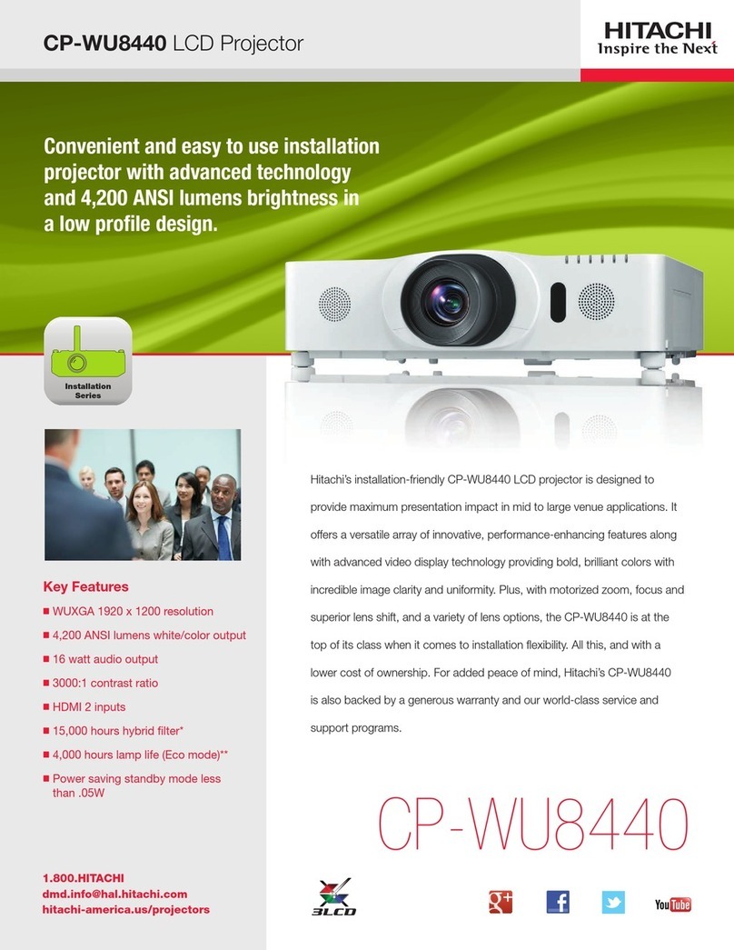 Hitachi CP-WU8440 User manual