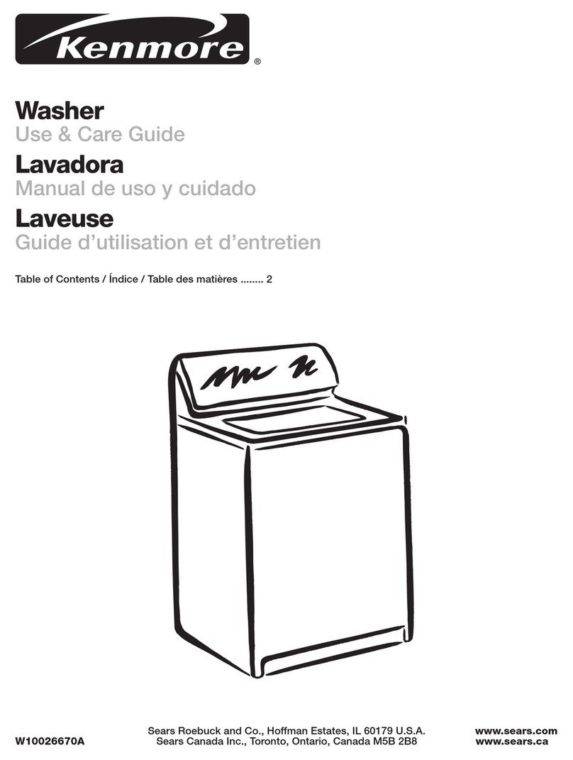 Kenmore W10026670A User manual