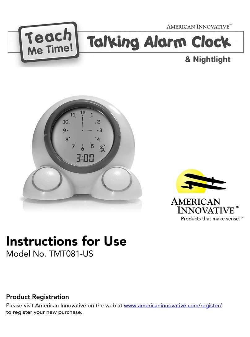 American Innovative, Teach Me Time! TMT081-US Instructions for use American Innovative, Teach Me Time! TMT081-US Instructions for use