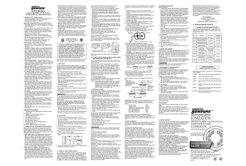 American Sensor SA379 manual American Sensor SA379 manual 