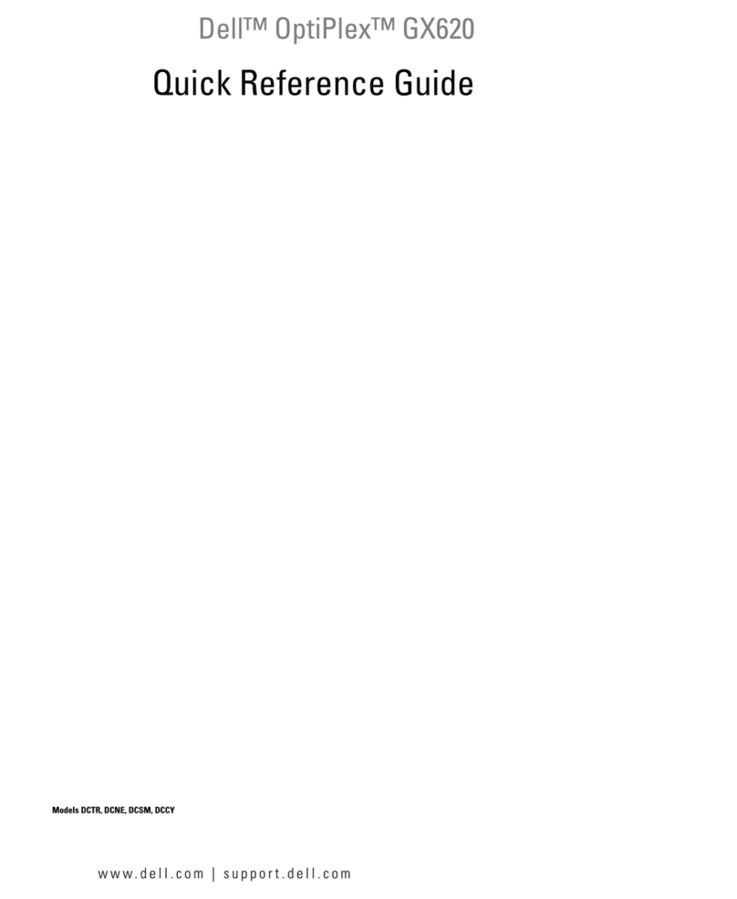 Dell OptiPlex GX620 Quick reference guide