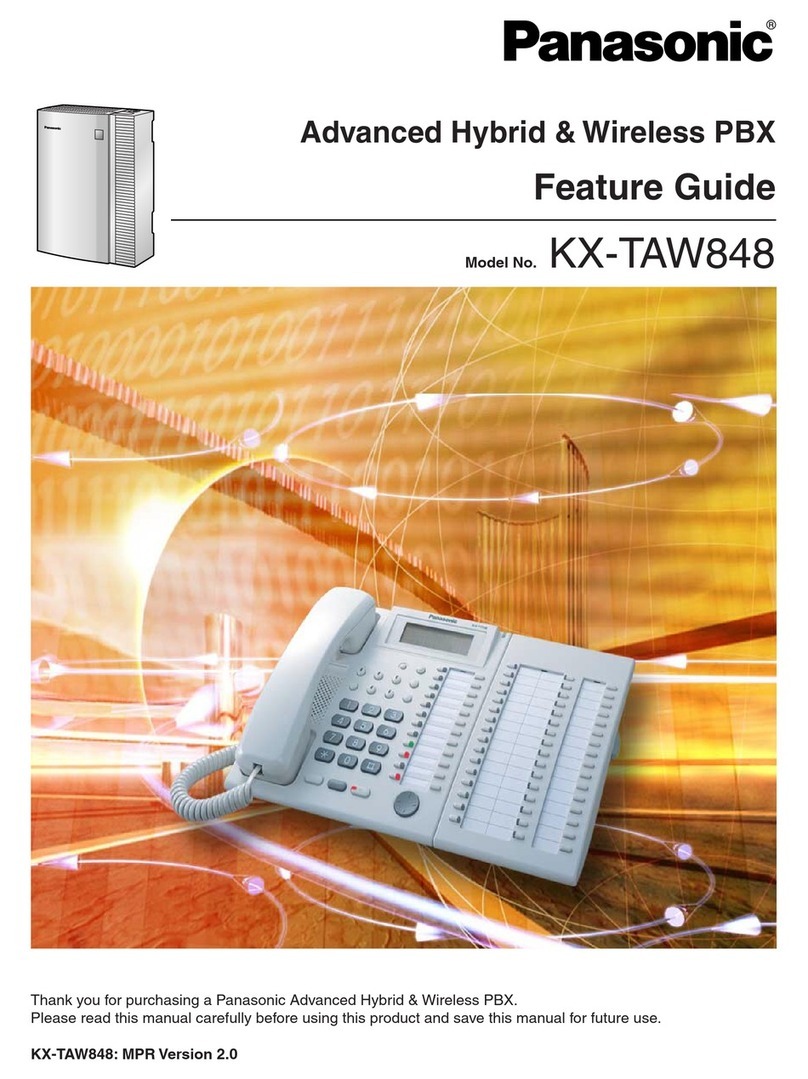 Panasonic KX- TAW848 Features guide