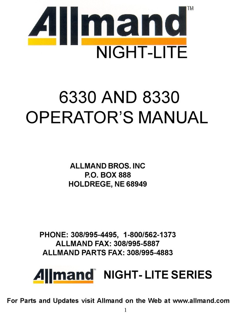 Allmand NIGHT-LITE 6330 Operator's manual