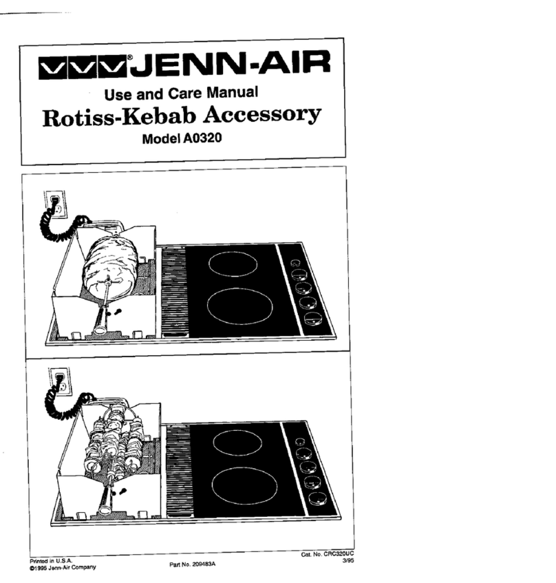 Jenn-Air A0320 use and care manual