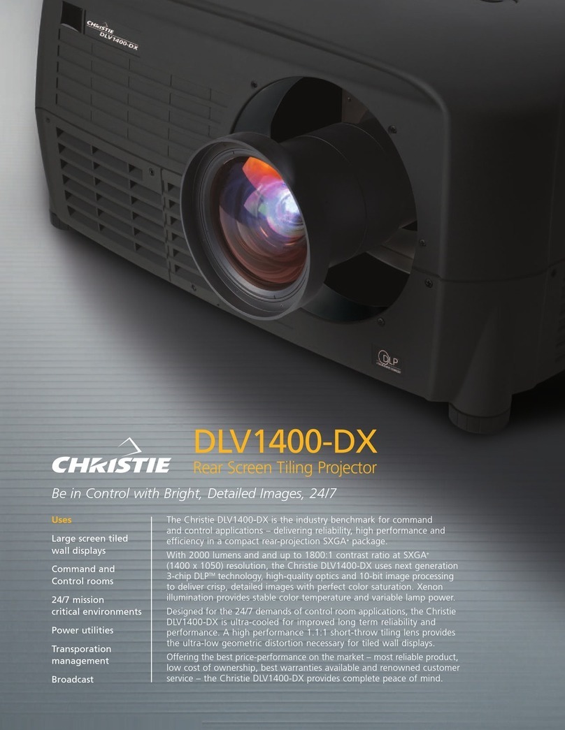 Christie GraphXMASTER DLV1400-DX User manual
