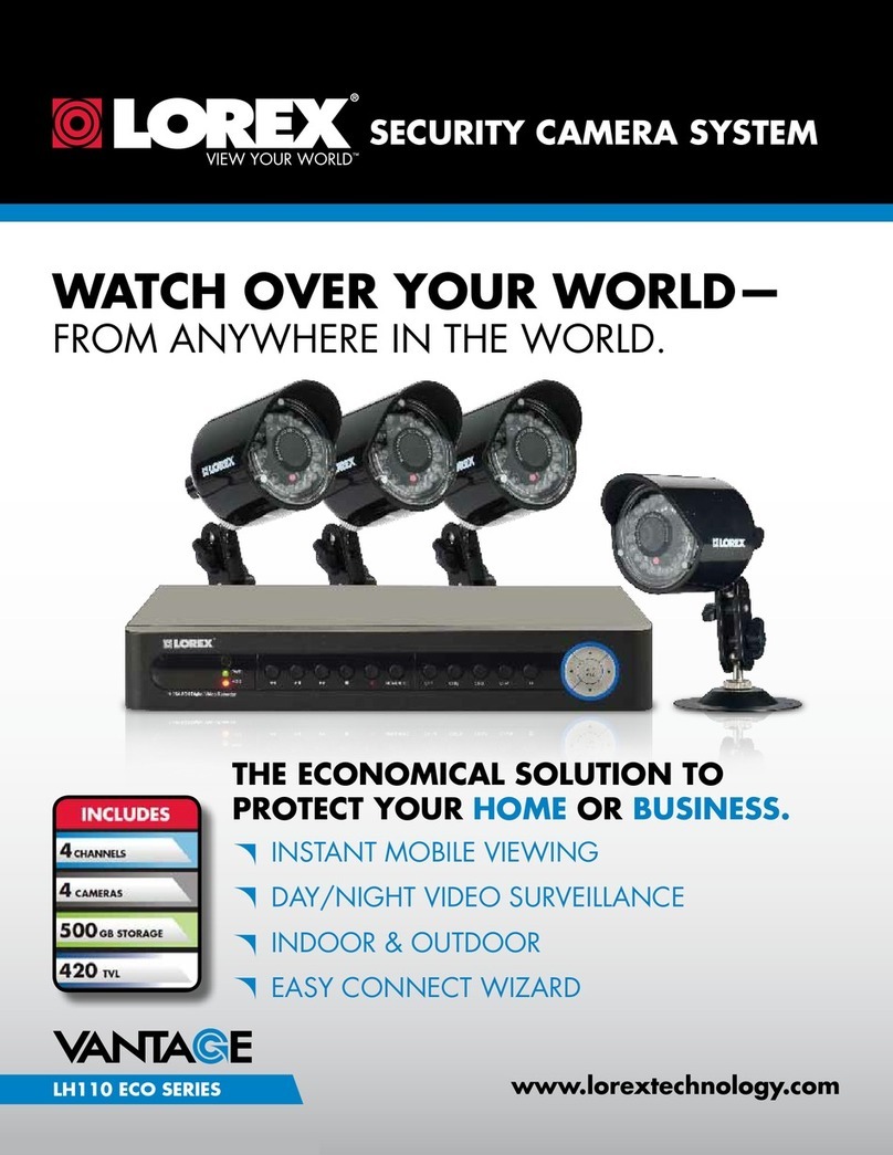 Lorex VANTAGE LH110 ECO SERIES Specifications