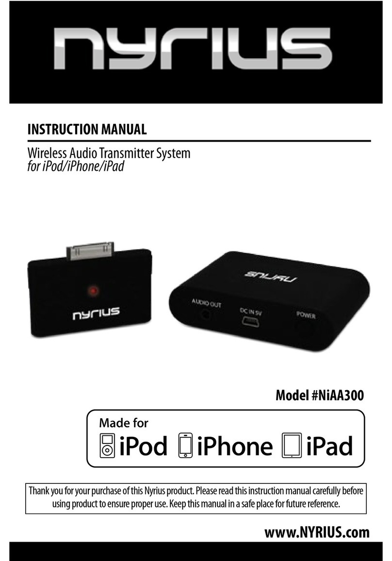 Nyrius NiAA300 instruction manual