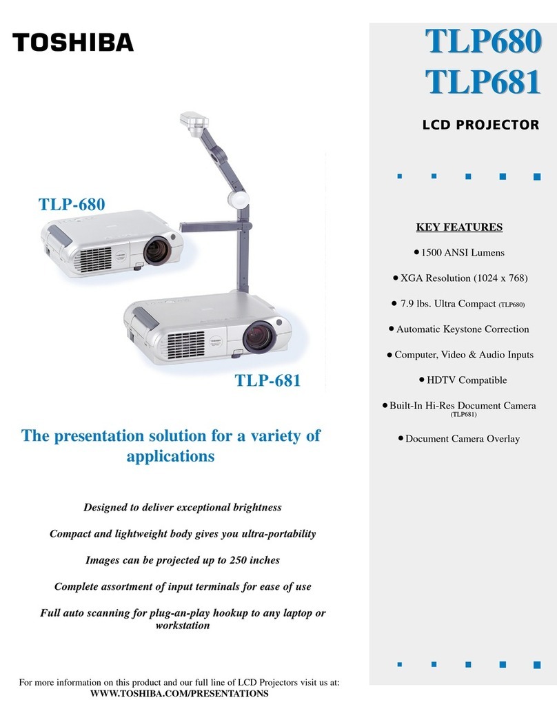 Toshiba TLP-681 User manual