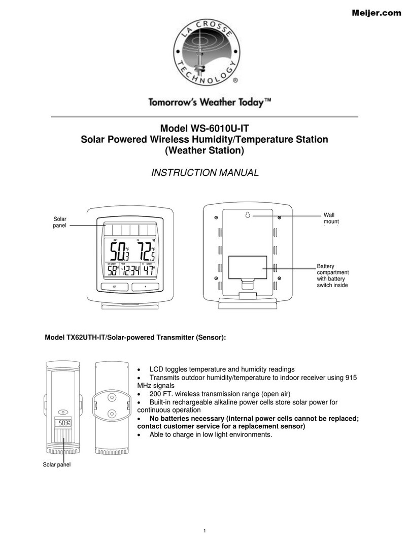 La Crosse Technology WS-6010U-IT instruction manual La Crosse Technology WS-6010U-IT instruction manual